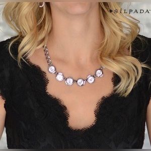 Silpada Glamour Necklace with Swarovski Crystals